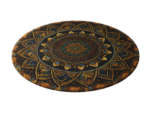 Round carpet 14 3D Model