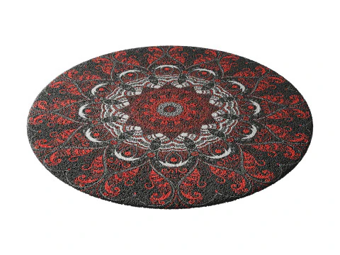 Round carpet 14 3D Model