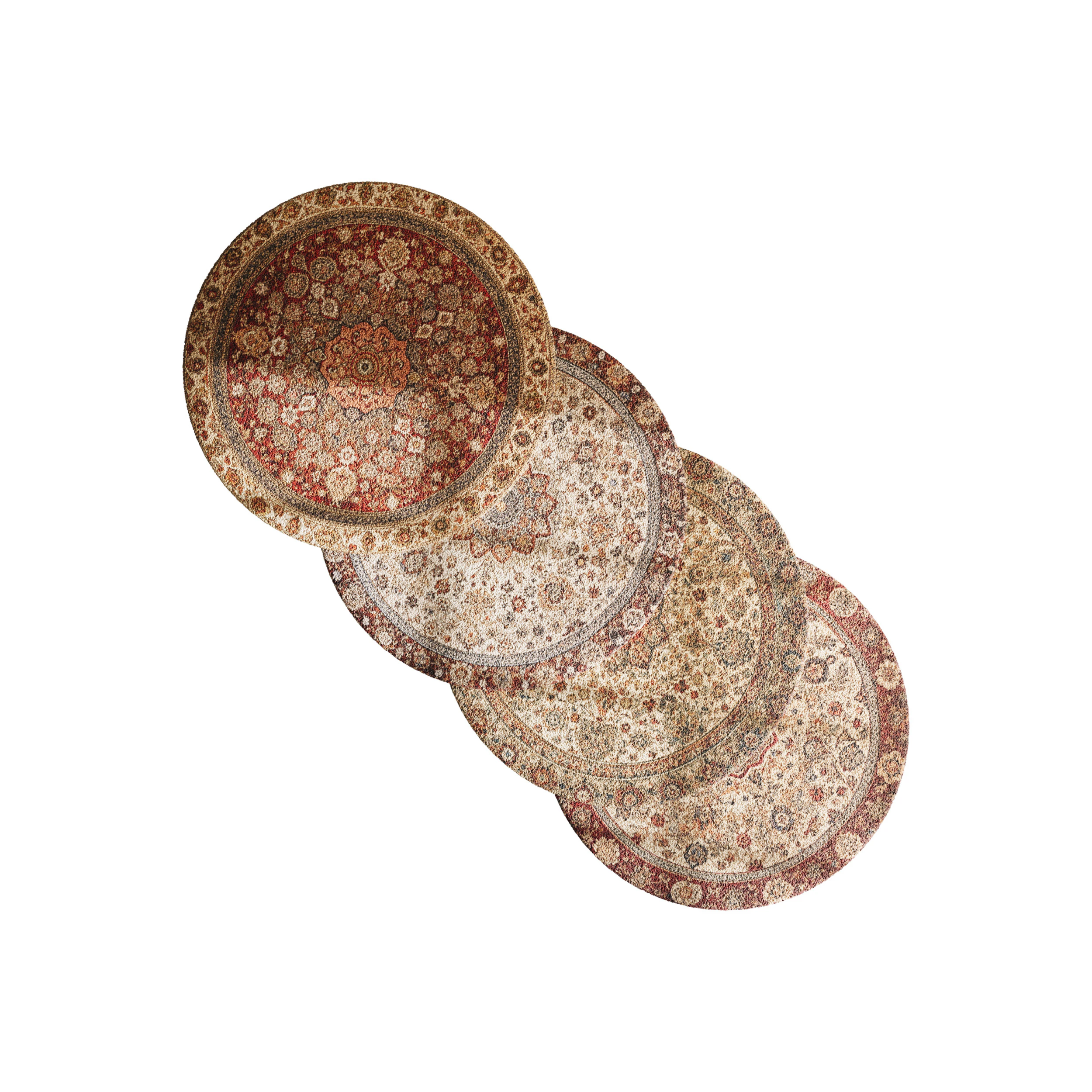 Round carpet 15 3D Model .c4d .max .obj .3ds .fbx .stl .blend