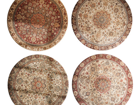Round carpet 15 3D Model