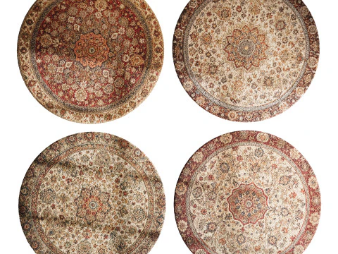 Round carpet 15 3D Model