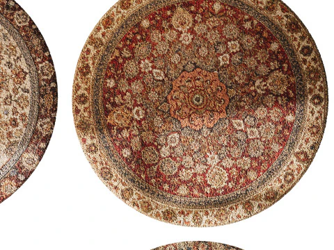 Round carpet 15 3D Model