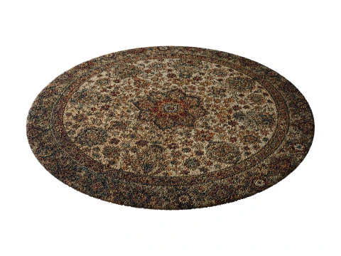 Round carpet 15 3D Model