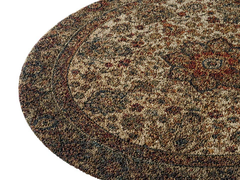 Round carpet 15 3D Model