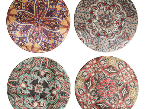Round carpet 16 3D Модель