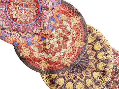 Round carpet 17 3D Модель