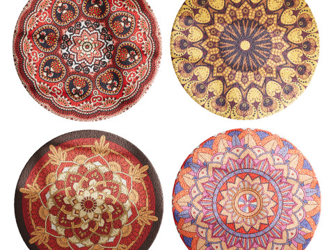Round carpet 17 3D Модель