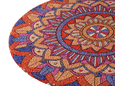 Round carpet 17 3D Модель