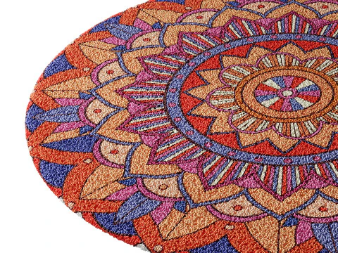 Round carpet 17 3D Model