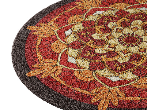 Round carpet 17 3D Модель