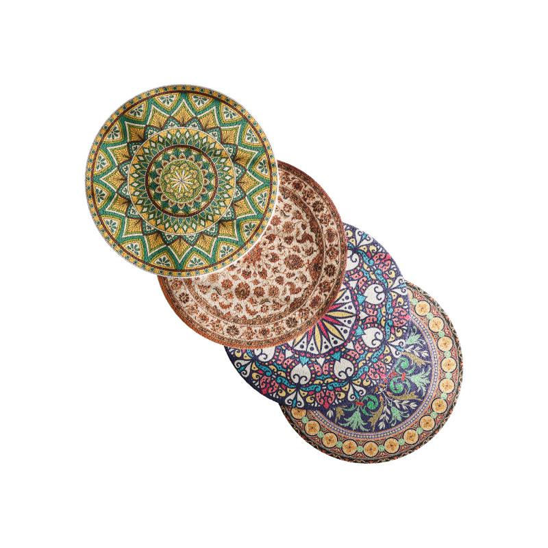 Round carpet 18 3D Model .c4d .max .obj .3ds .fbx .stl .blend 