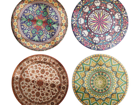 Round carpet 18 3D Model