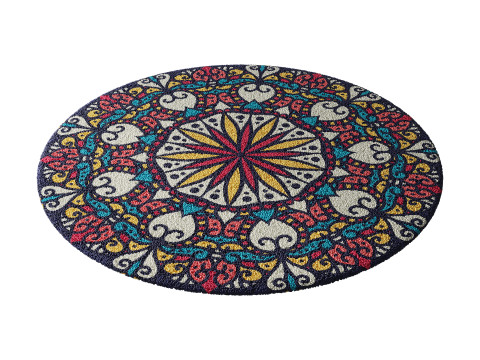 Round carpet 18 3D Model