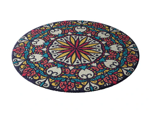 Round carpet 18 3D Model