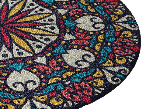 Round carpet 18 3D Model