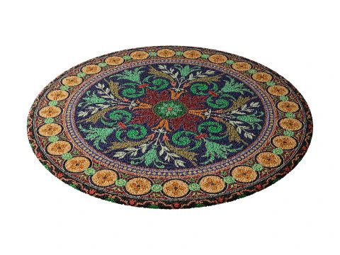 Round carpet 18 3D Model