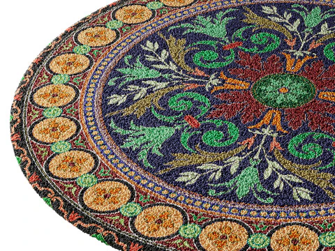 Round carpet 18 3D Model