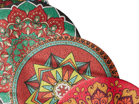 Round carpet 19 Model 3D