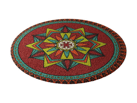 Round carpet 19 Model 3D