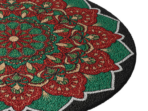 Round carpet 19 Model 3D