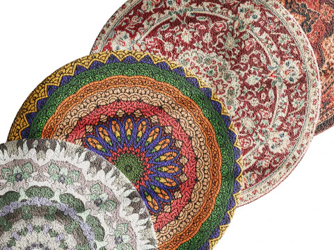Round carpet 20 3D Model