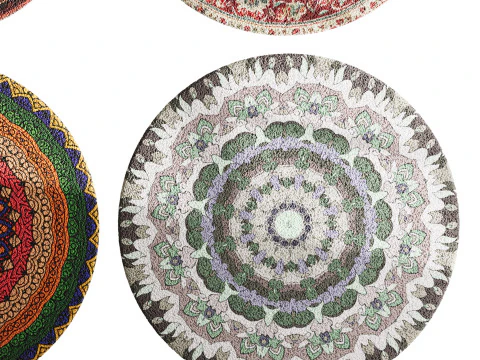 Round carpet 20 3D Model