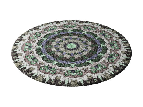 Round carpet 20 3Dモデル