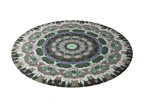 Round carpet 20 3D Model