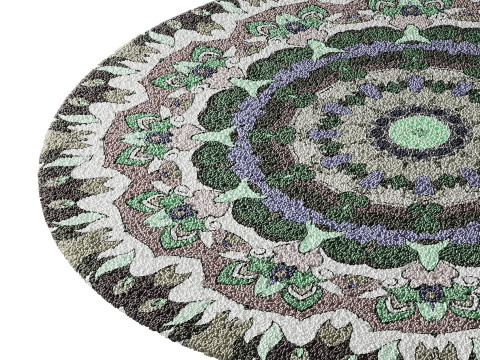 Round carpet 20 3Dモデル