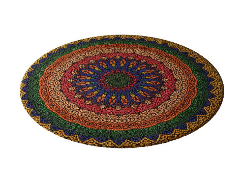 Round carpet 20 3D Model