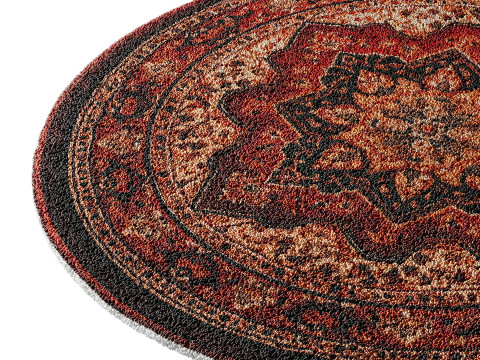 Round carpet 20 3Dモデル