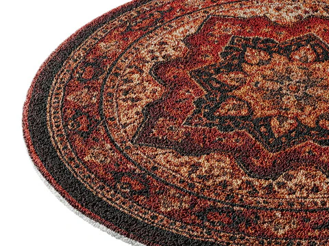 Round carpet 20 3D Model