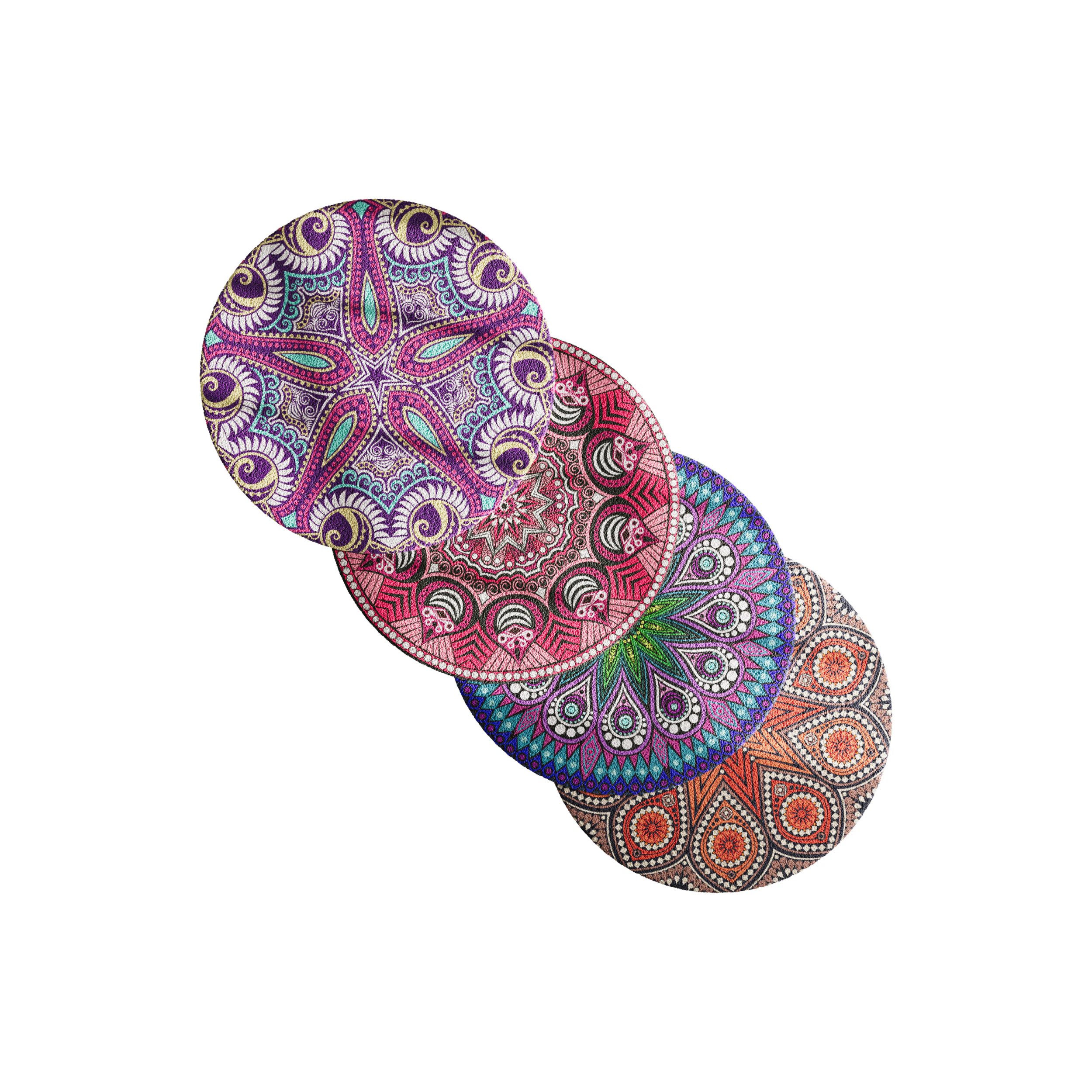 Round carpet 21 3D Model .c4d .max .obj .3ds .fbx .stl .blend 