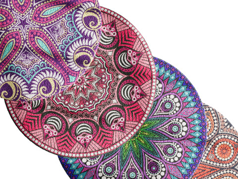 Round carpet 21 Modello 3D