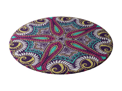 Round carpet 21 Modello 3D
