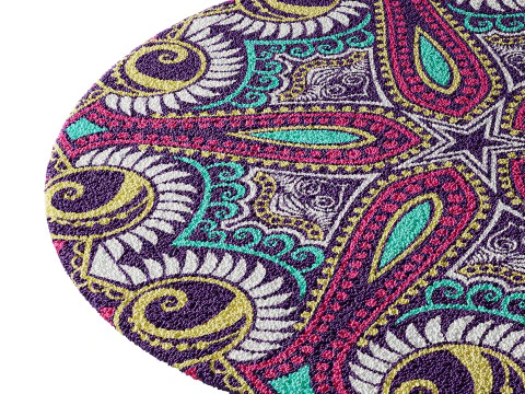 Round carpet 21 3D Model