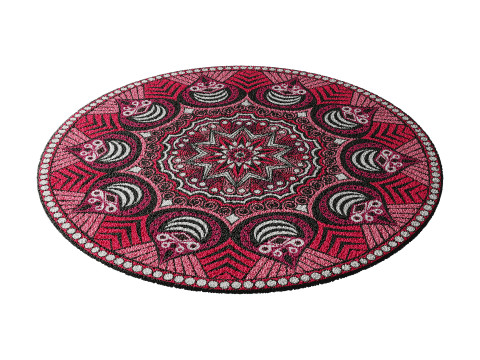 Round carpet 21 Modello 3D