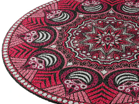 Round carpet 21 3D Model