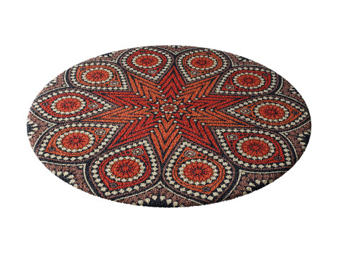 Round carpet 21 Modello 3D