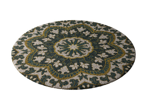 Round carpet 22 Modello 3D