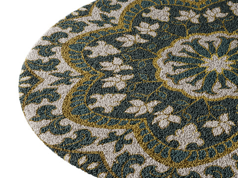 Round carpet 22 Modello 3D