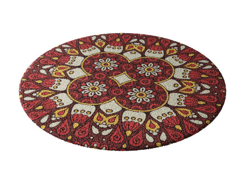 Round carpet 22 Modello 3D