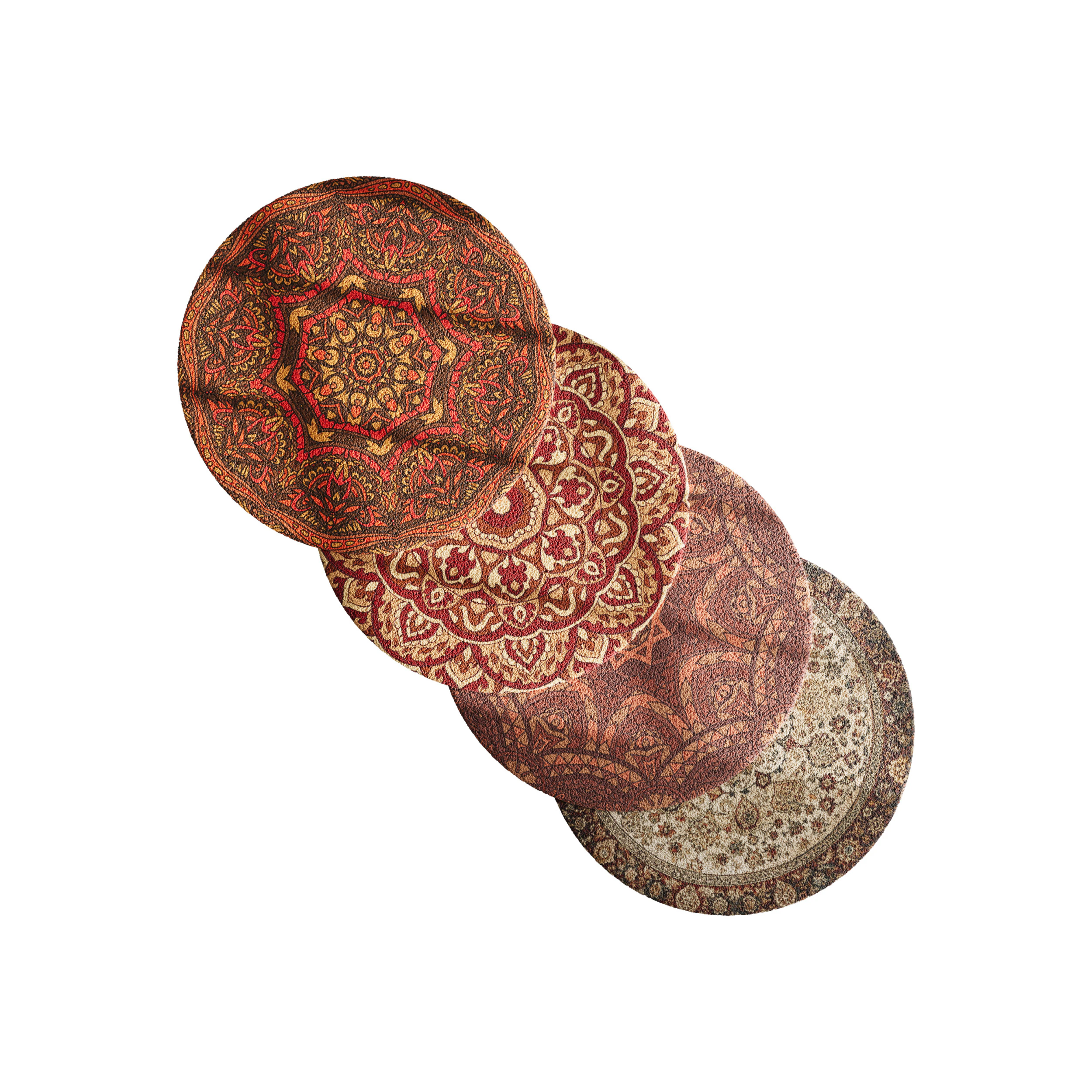 Yuvarlak halı 23 3D Model .c4d .max .obj .3ds .fbx .stl .blend 