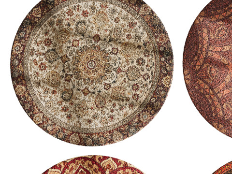 Round carpet 23 3D Model