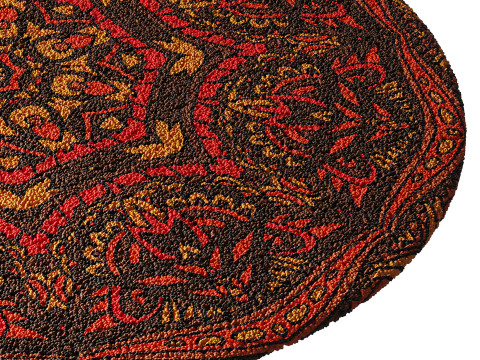 Round carpet 23 3D Model
