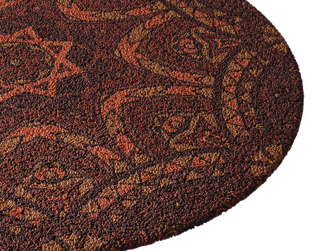 Round carpet 23 3D Model