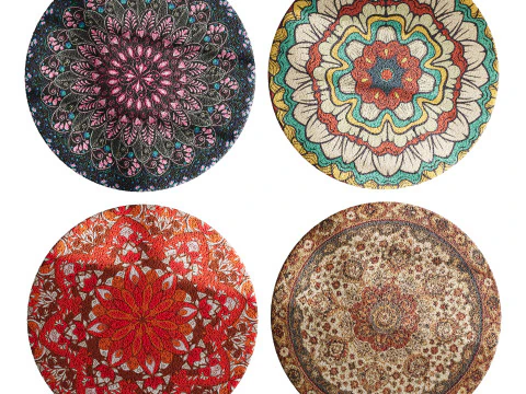 Round carpet 24 3D Model