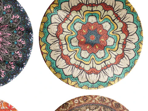 Round carpet 24 3D Model