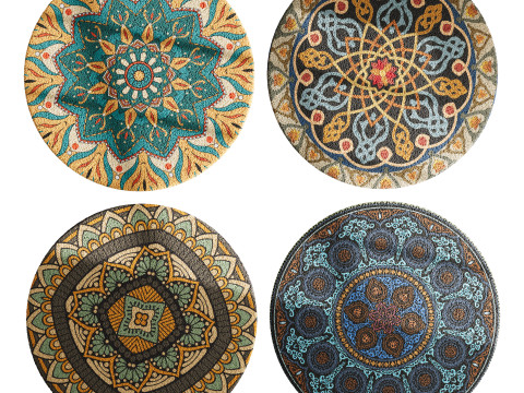 Round carpet 25 3D-Modell
