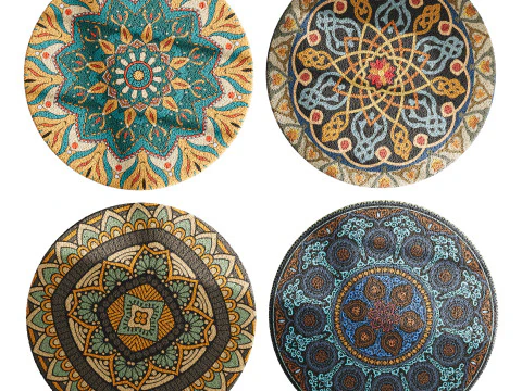 Round carpet 25 3D Model